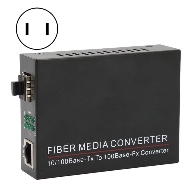 Transceptor de fibra Durable TBC‑MC3300E‑SFP 100M SFP RJ45 Enrutador de fibra óptica Enchufe 100‑240VUS