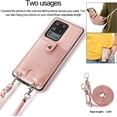 thumbnail image 5 of PU Leather Wallet Case for Samsung Galaxy S20 Ultra Necklace Crossbody Lanyard Case Cover with Card Holder Adjustable Detachable Anti-Lost Neck Strap Case for Samsung Galaxy S20 Ultra,6.9",Pink, 5 of 14