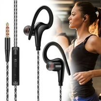 Fitness Earbuds, EEEkit Wired Stereo Bass Earphones Sweatproof Earhook for Sports