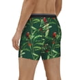 thumbnail image 6 of Mens Underwear, Farmhouse Cute Parrot Banana Leaf Mens Underwear Boxer Briefs, Soft Breathable Underwear Long Leg For Men, 6 of 8