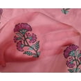 thumbnail image 4 of oneOone Silk Tabby Medium Pink Fabric Floral Block Sewing Fabric By The Yard Printed Diy Clothing Sewing Supplies 42 Inch Wide, 4 of 4