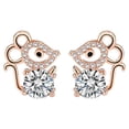 thumbnail image 2 of Guardurnaity Look de 2 piezas con estos bonitos y minimalistas pendientes de tuerca para mujer Pendientes de plata para mujer Declaración única Ropa, zapatos y accesorios Miscelánea oro rosa 1, 2 of 6