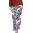 thumbnail image 4 of Kilaqueen Womens Comfy Stretch Floral Printed Lounge Pants Loose Elastic Waist Pajamas Bottoms Ultra-Soft Sleepwear, 4 of 7