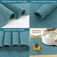 thumbnail image 4 of Woven Fabric Placemats Set of 4 Heat Resistant Place Mats Non Slip Washable Double Layer Cloth Placemats Reversible Table Mats Kitchen Dining Table Decor, 4 of 9