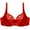 Red, variant on Odeerbi Lace Bras for Women 2025 No Underwire Push Up Traceless Comfortable Breathable Gathering Underwear Black