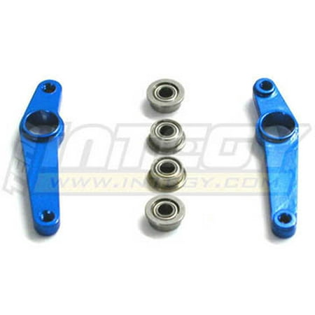 T-rex 450 Nitro - Integy RC Toy Model Hop-ups C22501BLUE Alloy Flybar Levers w/ 4BB for T-Rex 450