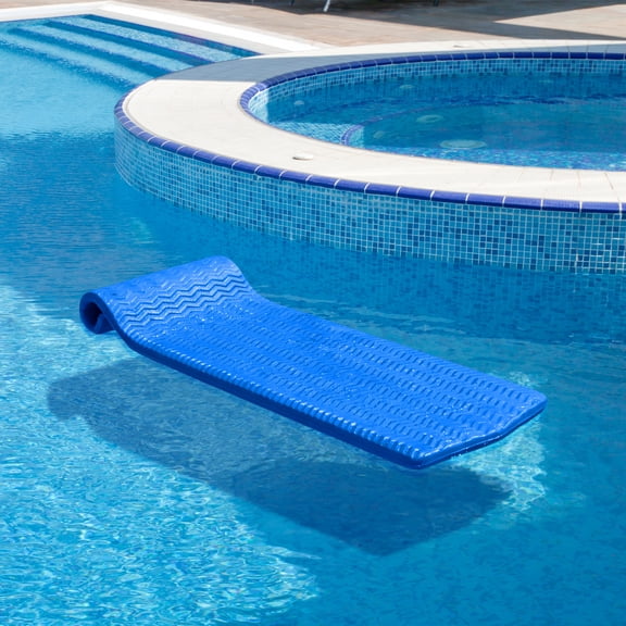 Swimline 74" Sofskin Floating Foam 1-Person Swimming Pool Mattress - Blue