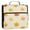Yellow Maple Leaves Pattern, variant on Water-Resistant 3-Ring Binder Organizer with Multiple Pockets Zipper Binder Bag for Office Watercolor Maple Leaves Pattern