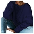thumbnail image 1 of OJinShaWanO Sweater Weather Autumn/Winter Solid Color Pullover V Neck Loose Sweater Casual Knit, 1 of 6