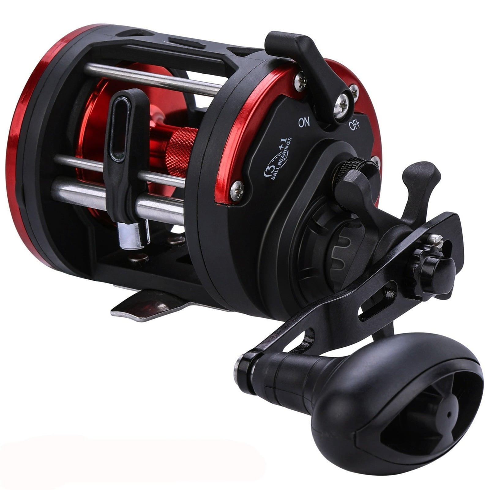 Drum Fishing Reel Left/Right Hand 3+1BB Casting Sea Fishing Reel Large Line Capacity Trolling Reel Baitcasting Reel