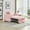 Pink Sofa Bed, variant on Umbreco 3 in 1 Convertible Sleeper Sofa Bed,Modern Pull Out Single Couch with Adjustable Back,Folding Single Sofa Bed for Living Room Bedroom,Beige