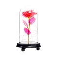 thumbnail image 1 of Wovilon Romantic Glass Rose Flower Wedding Led Light Decoration Valentine'S Day Gift, 1 of 5