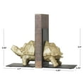 thumbnail image 3 of CosmoLiving by Cosmopolitan 5" Turtle Polystone Bookends (Set of 2), 3 of 15