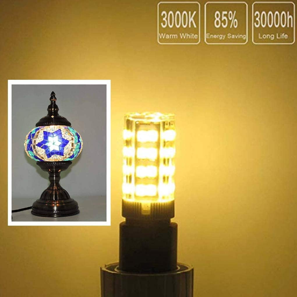 LED Light Bulb for Mosaic Turkish Lamp E12 LED Light Bulbs 3W = 30W Halogen Pre Pack 10