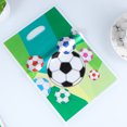 thumbnail image 2 of 100 Uds. Bolsas de regalo con tema de fútbol, bolsas decorativas para recuerdo de fiesta, bolsas divertidas para regalo, bolsa de regalo para fiesta de cumpleaños de niños (verde) FRCOLOR Hogar6559750, 2 of 7