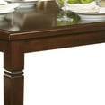 thumbnail image 3 of Rectangular Shape Wooden Dining Table with Tapered Legs, Oak Brown- Saltoro Sherpi, 3 of 5
