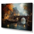 thumbnail image 2 of Designart "Earth-toned Misty Watercourse " Canals Canvas Print, 2 of 5