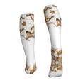 thumbnail image 4 of Compression Socks for Women and Men - Christmas Gingerbread Cookies Snowflake Compression Socks Circulation for Workout, 4 of 8
