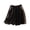Black, variant on AJGRHE Summer Comfortable Stitching Contrast Women's Loose Casual Elastic Five Point Wide Leg Shorts Orange XXL