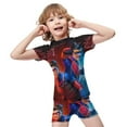 thumbnail image 4 of Henry Danger Boys Two Piece Swimsuit Kids Swimwear Set Short Sleeve Bathing Suit Trunks And Shirt, 4 of 7