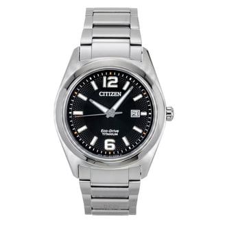 Citizen Men's Eco-Drive Classic Black IP Stainless Steel Orange