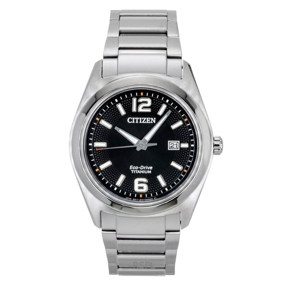 Citizen Super Titanium Black Dial Eco Drive AW1641-81E Men's Watch
