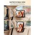 QZ Inc Baby Car Seat Mirror, Rear View, Safe, Fits Most Cars