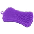 thumbnail image 4 of Silicone Sponges Dish Scrubber Kitchen Wash Heat-Resistant Non-Stick Cleaning Brush Random Color, 4 of 8