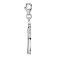 thumbnail image 2 of 925 Sterling Silver RH Dress on Hanger With Lobster Clasp Charm Pendant; for Adults and Teens; for Women and Men, 2 of 3
