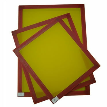Qomolangma 6 Pcs - 20" x 24" Aluminum Screen Printing Screens with 200 Yellow Mesh Count ( Tubing:1.18"x 1.18")