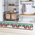 thumbnail image 4 of Dreamtimes Merry Christmas Hallway Runner Rug 2'x6' Kitchen Rug with Rubber Backing Funny Choir Penguins Non Slip Entryway Rug Runner Washable Soft Area Rug for Hallway Bedroom Kitchen Decor, 4 of 6