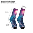 thumbnail image 2 of Fuzoiu DJ Panda Hot Air Balloon Print Kids Socks For Boys Girls,Grip Crew Socks with Non Slip,Lightweight Stretch Crew Socks,Toddlers Crew Boot Socks, 2 of 5