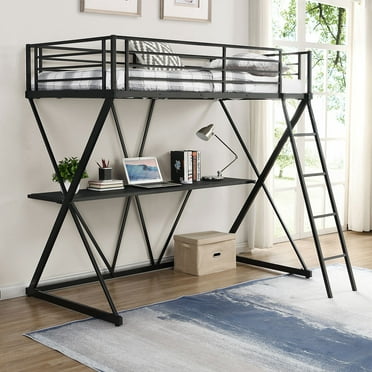 Powell Z Bedroom Full Size Study Loft, Z Full Size Study Loft Bunk Bed