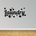 thumbnail image 1 of Empresal Laundry Room Decor Laundry Wall Decal Laundry Vinyl Decal Wall Decor Black 28"Hx13"W JP245, 1 of 5