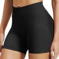 thumbnail image 5 of Women Workout Impact Shorts Scrunch Butt Lifting Tummy Control Gym Shorts Comfy Running Seamless Booty Biker Shorts Black L, 5 of 5