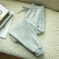 thumbnail image 2 of Lovskoo 2024 Sweatpants Women Casual Loose Sports Closed Bottom Fleece Lined Baggy Joggers Ankle Banded Trousers Thermal Pants Gray, 2 of 5