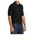 thumbnail image 4 of Mafoose Mens Short Sleeve Core Blend Male Pique Polo Shirt Jet Black S, 4 of 6