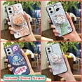 thumbnail image 2 of LYM-Phone Case For MOTO G 5G 2023, Dirt-resistant Soft Case Protective Cartoon Simplicity Skin feel silicone Waterproof cute Durable Fashion Design Rotatable stand Quicksand Back Cover, 2 of 9