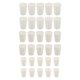 thumbnail image 1 of Tapón cónico de goma Uxcell 000# - 0# 3 tamaños surtidos tapones de tubos de ensayo sólidos blancos para laboratorio en casa 30 piezas, 1 of 5