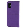 thumbnail image 3 of Compatible for Samsung Galaxy A51 4G Wallet Case with Card Slots Stand Magnet Case, Woven Texture Leather Cover with Detachable Wrist Strap for Samsung Galaxy A51 4G 6.5 Inch,Purple, 3 of 10