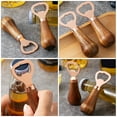 thumbnail image 3 of 2 abridores de botellas de cerveza manuales con mango de madera, 3 of 6