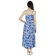 thumbnail image 4 of Bimba Robes à Bretelles Spaghetti Ajustables pour Femmes Décontractées d'Été Imprimées en Rayonne Robe Maxi, 4 of 7