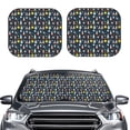 thumbnail image 2 of Fotbe Rocket Space Juego de 2 Piezas de Parasoles para Parabrisas | Bloqueador Solar para Auto | Accesorios Plegables para Protección Solar Interior-Medium, 2 of 6