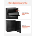 thumbnail image 6 of VEVOR Package Delivery Boxes for Outside, 38.6 in. Mailbox for Parcel with Lock, Galvanized Steel Package Drop Box with Anti-Theft Design, Weather-Resistant Package Mailbox for Home, Black, 6 of 9
