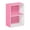 Pink & White, variant on Vibes 3-Tier No Tool Assembly Open Shelf Bookcase 12W x 9.3D x 31.5H Inches Stylish and Functional Storage for Any Room