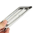 thumbnail image 5 of 2pcs Chrome Car Air Flow Fender Side Vent Decoration Sticker Auto Accessories, 5 of 5