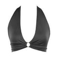 thumbnail image 4 of Haut Sans Fil à Col en V Profond pour Femmes, Bralette Bandage Noir, 4 of 4