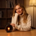 thumbnail image 3 of Round Flame Decorative Lamp, Fireplace Mantel Decor, Battery Operated Hanging Light, Ambient Lighting Lamp, 3.5X3 Inch Simulated Fire Accent Light, Freestanding Or Hanging Warm, 3 of 4