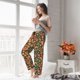 thumbnail image 5 of Balery Fruits Peach Pantalones de pijama para mujer, pijamas ultraligeros, pantalones de estar por casa-Large, 5 of 6