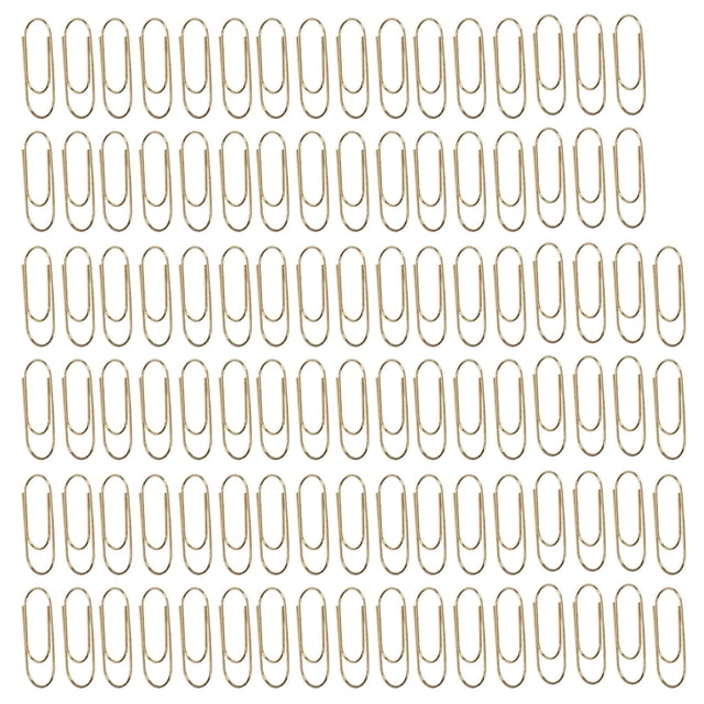 Cute Paper Clips, Anti Rust Lightweight Portable Metal Paperclips Innovative Design For Home Electroplating Gold